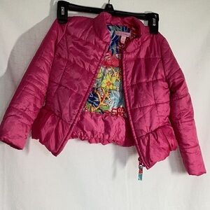 Lilly Pulitzer pink puffer jacket (stain on front), as noted in picture $13